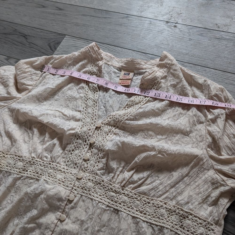 Vintage‎ Y2K Babydoll Peasant Cottagecore Top Plus Size 2X - Picture 7 of 8